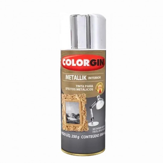 Spray Multiuso Metallik Interior Dourado 360ml Colorgin